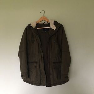 AE army green parka